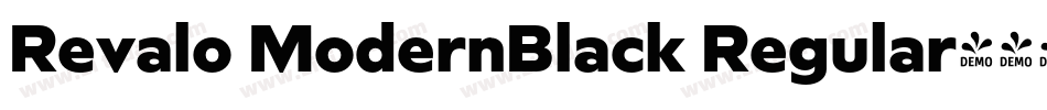 Revalo ModernBlack Regular字体转换
